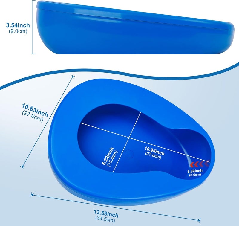 varlty Bed pan Set Includes 30 Super Absorbent Pads, 40 Disposable Liners, and 100 Gloves. These bedpans are Comfortable for Both Women and Men and are Made of Thick, Oversized, Heavy-Duty PP Material - Image 3